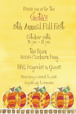 Fall Invitations, Pumpkins, Picture Perfect